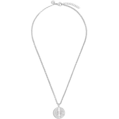 TOM TAILOR Damen Halskette mit Anhänger aus Edelstahl - Stein Preciosa weiß, silber, Gr. ONESIZE TOM TAILOR Damen Halskette mit Anhänger aus Edelstahl - Stein Preciosa weiß, silber, Gr. ONESIZE