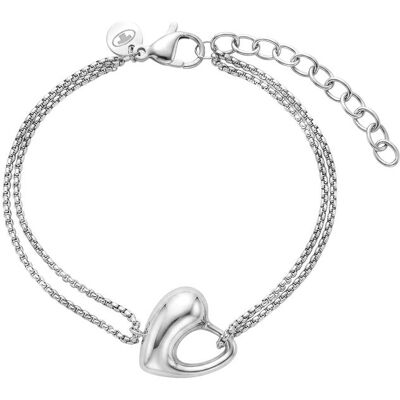 TOM TAILOR Damen Venezianer-Armband mit Herz-Anhänger, silber, Herz, Gr. ONESIZE TOM TAILOR Damen Venezianer-Armband mit Herz-Anhänger, silber, Herz, Gr. ONESIZE