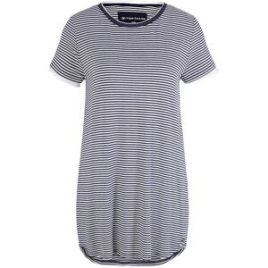 TOM TAILOR Damen Pyjama-Kleid mit Streifenmuster, blau, Gestreift, Gr. 46 TOM TAILOR Damen Pyjama-Kleid mit Streifenmuster, blau, Gestreift, Gr. 46