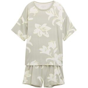 TOM TAILOR Damen Pyjama-Set mit Allover-Print, grün, Geblümt, Gr. 3XL/46 TOM TAILOR Damen Pyjama-Set mit Allover-Print, grün, Geblümt, Gr. 3XL/46