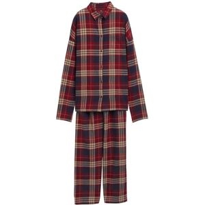 TOM TAILOR Damen Pyjama-Set mit Karomuster, rot, Kariert, Gr. 44 TOM TAILOR Damen Pyjama-Set mit Karomuster, rot, Kariert, Gr. 44