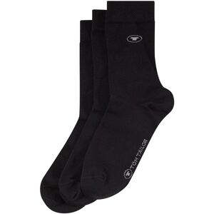 TOM TAILOR unisex Socken im 3er-Pack, schwarz, Print, Gr. 23-26 TOM TAILOR unisex Socken im 3er-Pack, schwarz, Print, Gr. 23-26