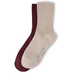 TOM TAILOR Damen Socken im 2er-Pack, beige, Uni, Gr. 39-42 TOM TAILOR Damen Socken im 2er-Pack, beige, Uni, Gr. 39-42