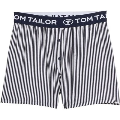 TOM TAILOR Damen Pyjama-Shorts mit Streifenmuster, blau, Gestreift, Gr. 38 TOM TAILOR Damen Pyjama-Shorts mit Streifenmuster, blau, Gestreift, Gr. 38