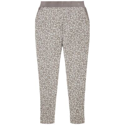 TOM TAILOR Damen Pyjama-Hose mit Leo-Print, grau, Animalprint, Gr. XXL/44 TOM TAILOR Damen Pyjama-Hose mit Leo-Print, grau, Animalprint, Gr. XXL/44