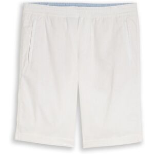 TOM TAILOR Herren TTREGULAR Shorts mit Leinenanteil, weiß, Uni, Gr. M TOM TAILOR Herren TTREGULAR Shorts mit Leinenanteil, weiß, Uni, Gr. M