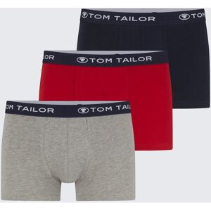 TOM TAILOR Herren Kurze Boxershorts im 3er-Pack, rot, Uni, Gr. M/5 TOM TAILOR Herren Kurze Boxershorts im 3er-Pack, rot, Uni, Gr. M/5