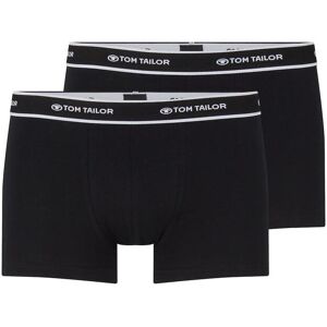 TOM TAILOR Herren Kurze Boxershorts im 2er-Pack, schwarz, Uni, Gr. M/5 TOM TAILOR Herren Kurze Boxershorts im 2er-Pack, schwarz, Uni, Gr. M/5