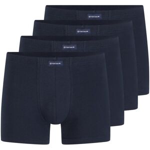 TOM TAILOR Herren Kurze Boxershorts im 4er-Pack, blau, Uni, Gr. M/5 TOM TAILOR Herren Kurze Boxershorts im 4er-Pack, blau, Uni, Gr. M/5