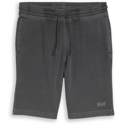 TOM TAILOR Herren Shorts mit Waffelstruktur, schwarz, Uni, Gr. XL TOM TAILOR Herren Shorts mit Waffelstruktur, schwarz, Uni, Gr. XL
