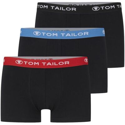 TOM TAILOR Herren Kurze Boxershorts im 3er-Pack, schwarz, Uni, Gr. S/4 TOM TAILOR Herren Kurze Boxershorts im 3er-Pack, schwarz, Uni, Gr. S/4