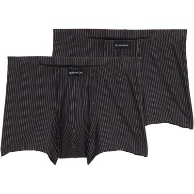 TOM TAILOR Herren Kurze Boxershorts im 2er-Pack, schwarz, Uni, Gr. L/6 TOM TAILOR Herren Kurze Boxershorts im 2er-Pack, schwarz, Uni, Gr. L/6