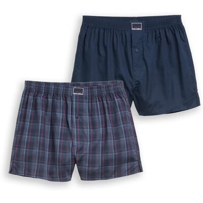 TOM TAILOR Herren Boxershorts mit Karomuster im 2er-Pack, blau, Kariert, Gr. M/5 TOM TAILOR Herren Boxershorts mit Karomuster im 2er-Pack, blau, Kariert, Gr. M/5