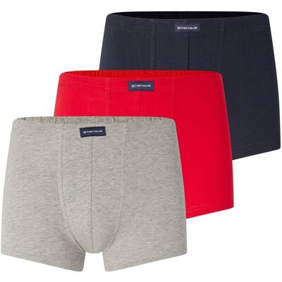 TOM TAILOR Herren Kurze Boxershorts im 3er-Pack, blau, Uni, Gr. S/4 TOM TAILOR Herren Kurze Boxershorts im 3er-Pack, blau, Uni, Gr. S/4
