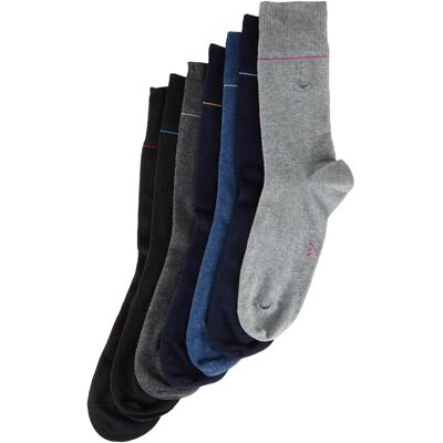 TOM TAILOR Herren Socken in einer 7-Tage-Box, grau, Print, Gr. 43-46 TOM TAILOR Herren Socken in einer 7-Tage-Box, grau, Print, Gr. 43-46