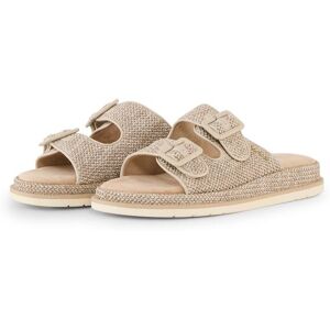 TOM TAILOR Damen Flache Sandalen mit Flechtmuster, beige, Uni, Gr. 40 TOM TAILOR Damen Flache Sandalen mit Flechtmuster, beige, Uni, Gr. 40