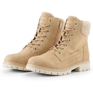 TOM TAILOR Damen Wasserdichte Stiefel mit Fütterung, beige, Uni, Gr. 40 TOM TAILOR Damen Wasserdichte Stiefel mit Fütterung, beige, Uni, Gr. 40
