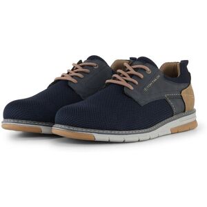 TOM TAILOR Herren Schnürschuhe im Knitted-Look, blau, Uni, Gr. 41 TOM TAILOR Herren Schnürschuhe im Knitted-Look, blau, Uni, Gr. 41