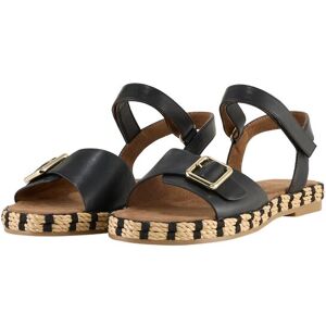 TOM TAILOR Damen Sandalen mit weicher Sohle, schwarz, Uni, Gr. 36 TOM TAILOR Damen Sandalen mit weicher Sohle, schwarz, Uni, Gr. 36
