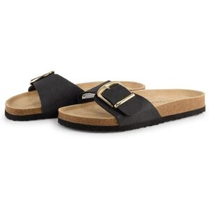 TOM TAILOR Damen Sandalen mit Schnalle, schwarz, Uni, Gr. 36 TOM TAILOR Damen Sandalen mit Schnalle, schwarz, Uni, Gr. 36