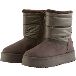 TOM TAILOR Damen Gefütterte Schneestiefel mit Wattierung, braun, Uni, Gr. 41 TOM TAILOR Damen Gefütterte Schneestiefel mit Wattierung, braun, Uni, Gr. 41