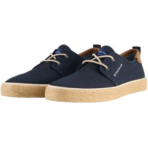TOM TAILOR Herren Schnürschuhe mit Bastsohle, blau, Uni, Gr. 44 TOM TAILOR Herren Schnürschuhe mit Bastsohle, blau, Uni, Gr. 44