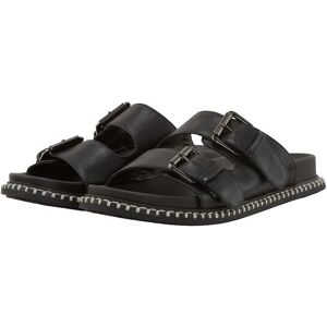 TOM TAILOR Damen Flache Sandalen mit Verschluss-Schnallen, schwarz, Uni, Gr. 38 TOM TAILOR Damen Flache Sandalen mit Verschluss-Schnallen, schwarz, Uni, Gr. 38