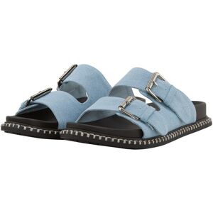 TOM TAILOR Damen Flache Sandalen in Jeans-Optik, blau, Uni, Gr. 41 TOM TAILOR Damen Flache Sandalen in Jeans-Optik, blau, Uni, Gr. 41