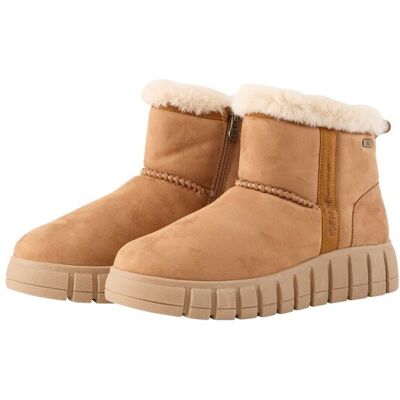 TOM TAILOR DENIM Damen Wasserfeste Schneestiefel, beige, Uni, Gr. 36 TOM TAILOR DENIM Damen Wasserfeste Schneestiefel, beige, Uni, Gr. 36