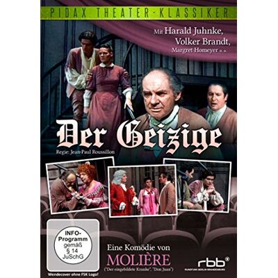 Gerhard Klingenberg - Der Geizige / Komödie von Molière mit Harald Juhnke und Volker Brandt (Pidax Theater-Klassiker) - Preis vom 26.06.2026 07:41:50 h Gerhard Klingenberg - Der Geizige / Komödie von Molière mit Harald Juhnke und Volker Brandt (Pidax Theater-Klassiker) - Preis vom 26.06.2026 07:41:50 h
