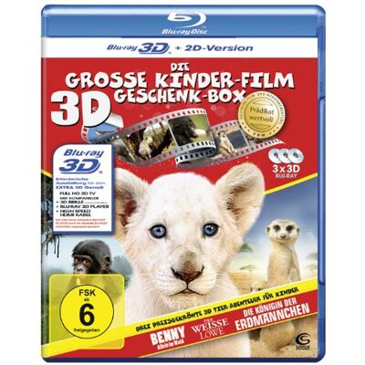 Michael Swan - Die große Kinderfilm-Geschenk-Box mit drei preisgekrönten Tier-Abenteuern: Der weiße Löwe, Benny - Allein im Wald, Die Königin der Erdmännchen (3 3D Blu-rays) - Preis vom 26.06.2026 19:40:26 h Michael Swan - Die große Kinderfilm-Geschenk-Box mit drei preisgekrönten Tier-Abenteuern: Der weiße Löwe, Benny - Allein im Wald, Die Königin der Erdmännchen (3 3D Blu-rays) - Preis vom 26.06.2026 19:40:26 h