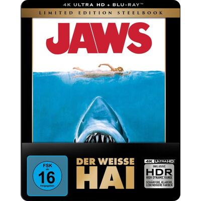 Steven Spielberg - Der weiße Hai (Steelbook, 4K-UHD+2 Blu-rays) - Preis vom 24.10.2026 11:42:45 h Steven Spielberg - Der weiße Hai (Steelbook, 4K-UHD+2 Blu-rays) - Preis vom 24.10.2026 11:42:45 h