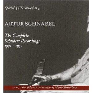 Artur Schnabel - Die Schubert-Aufnahmen 1932-1950 - Preis vom 10.06.2026 05:35:22 h Artur Schnabel - Die Schubert-Aufnahmen 1932-1950 - Preis vom 10.06.2026 05:35:22 h