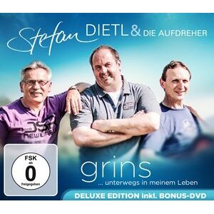 Stefan Dietl & Die Aufdreher - Grins ...unterwegs in meinem Leben - Deluxe Edition inkl. Bonus-DVD - Preis vom 11.06.2026 05:43:19 h Stefan Dietl & Die Aufdreher - Grins ...unterwegs in meinem Leben - Deluxe Edition inkl. Bonus-DVD - Preis vom 11.06.2026 05:43:19 h