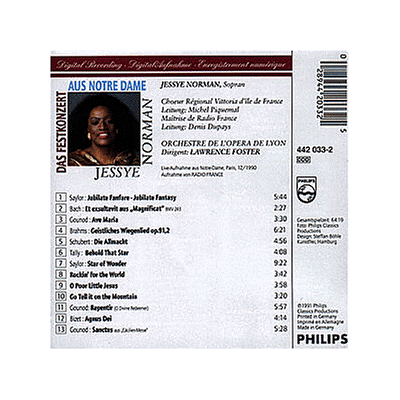 Jessye Norman at Notre Dame - Preis vom 09.09.2026 20:02:14 h Jessye Norman at Notre Dame - Preis vom 09.09.2026 20:02:14 h