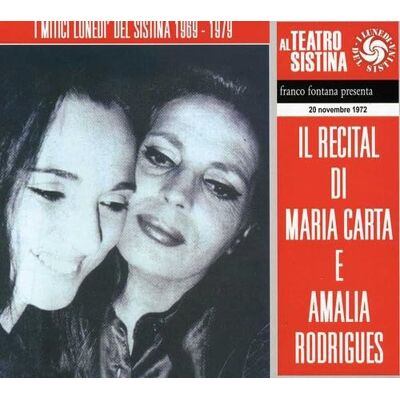 Rodriguez Il Recital Di Maria Carta E Amalia Rodrigues - Preis vom 08.09.2026 16:12:08 h Rodriguez Il Recital Di Maria Carta E Amalia Rodrigues - Preis vom 08.09.2026 16:12:08 h