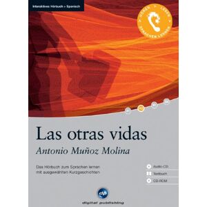 Antonio Muñoz Molina - Las otras vidas: Das Hörbuch zum Sprachen lernen. Ausgewählte Kurzgeschichten. Niveau: A2 fortgeschrittene Anfänger / Wortschatz: 1.200 Wörter - Preis vom 15.06.2026 05:30:30 h Antonio Muñoz Molina - Las otras vidas: Das Hörbuch zum Sprachen lernen. Ausgewählte Kurzgeschichten. Niveau: A2 fortgeschrittene Anfänger / Wortschatz: 1.200 Wörter - Preis vom 15.06.2026 05:30:30 h