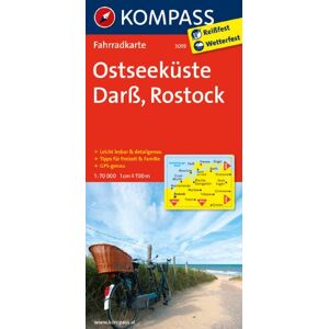 Ostseeküste - Darß - Rostock: Fahrradkarte. GPS-genau. 1:70000 - Preis vom 12.06.2026 05:40:31 h Ostseeküste - Darß - Rostock: Fahrradkarte. GPS-genau. 1:70000 - Preis vom 12.06.2026 05:40:31 h