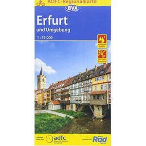 Allgemeiner Deutscher Fahrrad-Club e.V. (ADFC) - ADFC-Regionalkarte Erfurt und Umgebung, 1:75.000, reiß- und wetterfest, GPS-Tracks Download: Von Eisenach bis Naumburg, von Ilmenau bis zur Unstrut. ... Weimar und Jena (ADFC-Regionalkarte 1:75000) - Preis Allgemeiner Deutscher Fahrrad-Club e.V. (ADFC) - ADFC-Regionalkarte Erfurt und Umgebung, 1:75.000, reiß- und wetterfest, GPS-Tracks Download: Von Eisenach bis Naumburg, von Ilmenau bis zur Unstrut. ... Weimar und Jena (ADFC-Regionalkarte 1:75000) - Preis