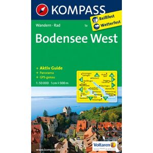 Bodensee West: Wanderkarte mit Aktiv Guide, Radwegen und Panorama. GPS-genau. 1:50000 - Preis vom 14.06.2026 05:24:48 h Bodensee West: Wanderkarte mit Aktiv Guide, Radwegen und Panorama. GPS-genau. 1:50000 - Preis vom 14.06.2026 05:24:48 h