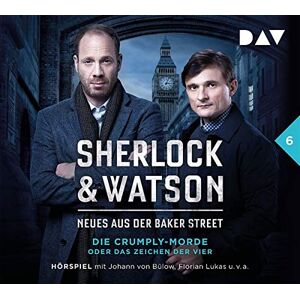 Viviane Koppelmann - Sherlock & Watson – Neues aus der Baker Street: Die Crumply-Morde oder Das Zeichen der Vier (Fall 6): Hörspiel mit Johann von Bülow, Florian Lukas u.v.a. (2 CDs) - Preis vom 16.06.2026 05:30:18 h Viviane Koppelmann - Sherlock & Watson – Neues aus der Baker Street: Die Crumply-Morde oder Das Zeichen der Vier (Fall 6): Hörspiel mit Johann von Bülow, Florian Lukas u.v.a. (2 CDs) - Preis vom 16.06.2026 05:30:18 h