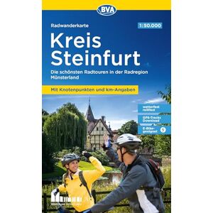 BVA BikeMedia GmbH - BVA Radwanderkarte Kreis Steinfurt 1:50.000, mit Knotenpunkten und km-Angaben, reiß- und wetterfest, GPS-Tracks Download, E-Bike geeignet: Die ... Münsterland (Radwanderkarte 1:50.000) - Preis vom 12.06.2026 05:40:31 h BVA BikeMedia GmbH - BVA Radwanderkarte Kreis Steinfurt 1:50.000, mit Knotenpunkten und km-Angaben, reiß- und wetterfest, GPS-Tracks Download, E-Bike geeignet: Die ... Münsterland (Radwanderkarte 1:50.000) - Preis vom 12.06.2026 05:40:31 h