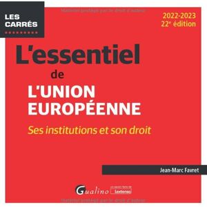 Marc L'essentiel de l'Union européenne : ses institutions et son droit : 2022-2023 - Preis vom 16.06.2026 05:30:18 h Marc L'essentiel de l'Union européenne : ses institutions et son droit : 2022-2023 - Preis vom 16.06.2026 05:30:18 h