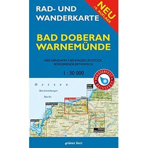 Rad- und Wanderkarte Bad Doberan, Warnemünde: Mit Heiligendamm, Nienhagen, Rostock, Börgerende-Rethwisch. Maßstab 1:30.000. Wasser- und reißfest. - Preis vom 13.06.2026 05:28:29 h Rad- und Wanderkarte Bad Doberan, Warnemünde: Mit Heiligendamm, Nienhagen, Rostock, Börgerende-Rethwisch. Maßstab 1:30.000. Wasser- und reißfest. - Preis vom 13.06.2026 05:28:29 h