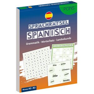 PONS Sprachrätsel Spanisch: Grammatik - Wortschatz - Landeskunde - mit PDF-Download (PONS Rätsel) - Preis vom 13.06.2026 05:28:29 h PONS Sprachrätsel Spanisch: Grammatik - Wortschatz - Landeskunde - mit PDF-Download (PONS Rätsel) - Preis vom 13.06.2026 05:28:29 h