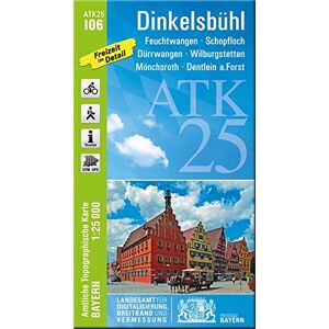 Landesamt für Digitalisierung, Breitband und Vermessung, Bayern - ATK25-I06 Dinkelsbühl (Amtliche Topographische Karte 1:25000): Feuchtwangen, Schopfloch, Dürrwangen, Willburgstetten, Mönchsroth, Dentlein a.Forst (ATK25 Amtliche Topographische Karte 1:250 Landesamt für Digitalisierung, Breitband und Vermessung, Bayern - ATK25-I06 Dinkelsbühl (Amtliche Topographische Karte 1:25000): Feuchtwangen, Schopfloch, Dürrwangen, Willburgstetten, Mönchsroth, Dentlein a.Forst (ATK25 Amtliche Topographische Karte 1:250