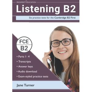 Jane Turner - Listening B2: Six practice tests for the Cambridge B2 First: Answers and audio included - Preis vom 14.06.2026 05:24:48 h Jane Turner - Listening B2: Six practice tests for the Cambridge B2 First: Answers and audio included - Preis vom 14.06.2026 05:24:48 h