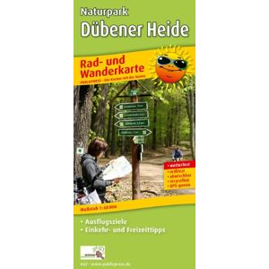 Publicpress - Rad- und Wanderkarte Naturpark Dübener Heide:Mit Ausflugszielen, Einkehr- & Freizeittipps, wetterfest, reißfest, abwischbar, GPS-genau. 1:60000 - Preis vom 13.06.2026 05:28:29 h Publicpress - Rad- und Wanderkarte Naturpark Dübener Heide:Mit Ausflugszielen, Einkehr- & Freizeittipps, wetterfest, reißfest, abwischbar, GPS-genau. 1:60000 - Preis vom 13.06.2026 05:28:29 h