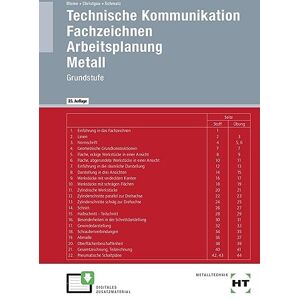 Silke Blome - eBook inside: Buch und eBook Technische Kommunikation: Fachzeichnen - Arbeitsplanung - Metall Grundstufe - Preis vom 15.06.2026 05:30:30 h Silke Blome - eBook inside: Buch und eBook Technische Kommunikation: Fachzeichnen - Arbeitsplanung - Metall Grundstufe - Preis vom 15.06.2026 05:30:30 h