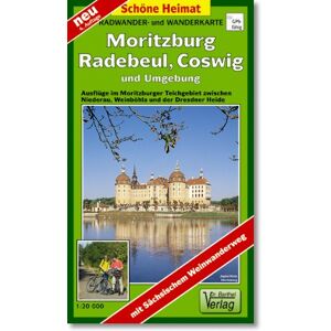 Radwander- und Wanderkarte Moritzburg, Radebeul, Coswig und Umgebung: Ausflüge im Moritzburger Teichgebiet zwischen Niederau, Weinböhla und der ... Weinwanderweg und mit Sächsischer Weinstraße. - Preis vom 13.06.2026 05:28:29 h Radwander- und Wanderkarte Moritzburg, Radebeul, Coswig und Umgebung: Ausflüge im Moritzburger Teichgebiet zwischen Niederau, Weinböhla und der ... Weinwanderweg und mit Sächsischer Weinstraße. - Preis vom 13.06.2026 05:28:29 h